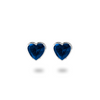 Aretes Silver Embellished Heart