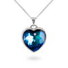 The Silver & Crystal Heart - Collar de plata y corazón de cristal Swarovski