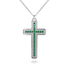 Cruz de plata - Collar de cruz de plata hecho a mano