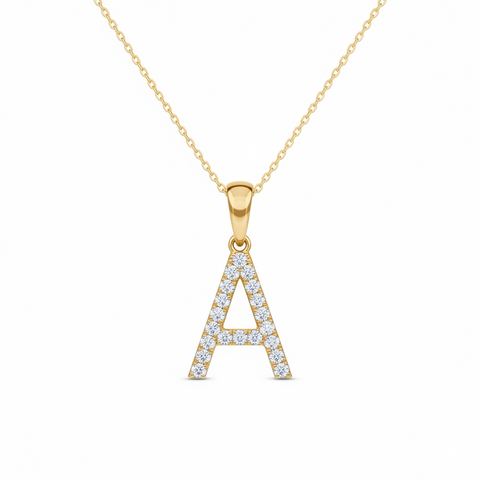 Inicial mini con diamantes