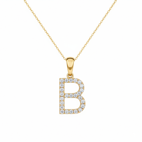 Inicial mini con diamantes
