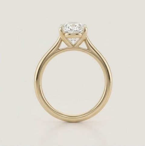 A700 - Oro 14K - Corte Oval