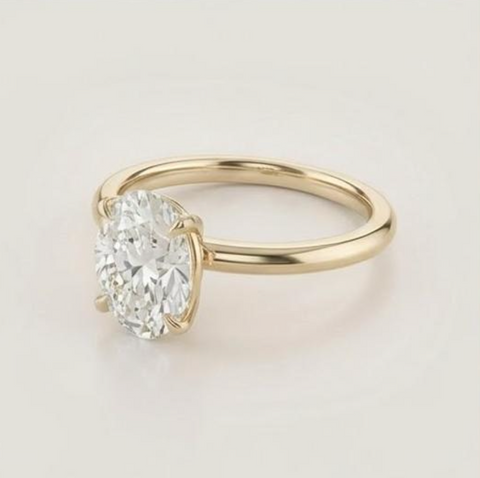 A700 - Oro 14K - Corte Oval