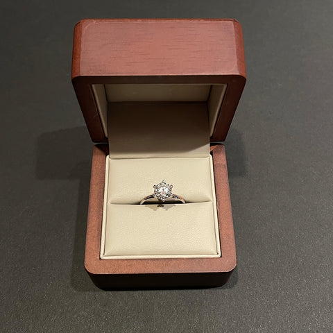 A730 - Oro Blanco 14k - Diamante Lab 1ct
