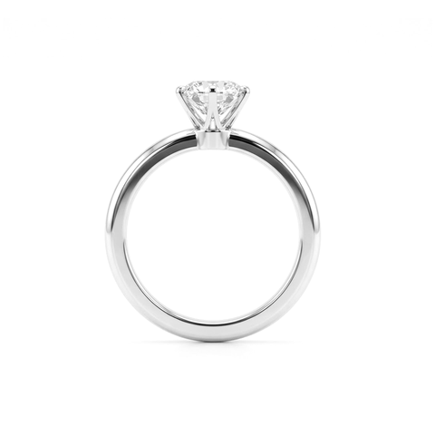 A730 - Oro Blanco 14k - Moissanita 1ct