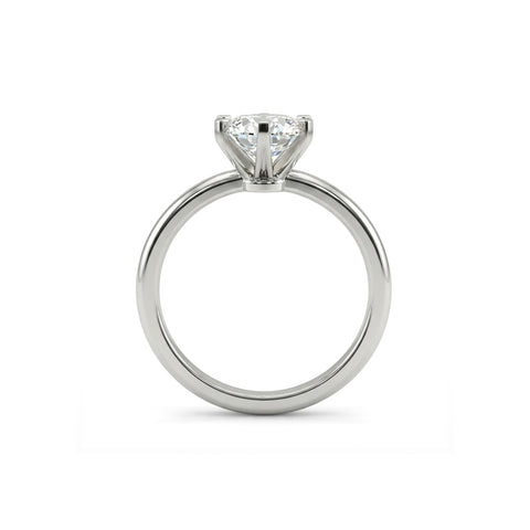 A730 - Oro Blanco 14k - Moissanita 1ct