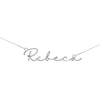 Signature Name - Collar de nombre en forma de firma hecho de plata