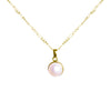 Pearl in Gold - Collar de oro 10k con perla natural