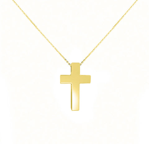 Collar de cruz de oro