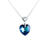 Crystal Heart (Special Edition) - Collar de plata con pavé y corazón de cristal