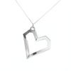 HardEdge Heart - Collar de corazón de plata