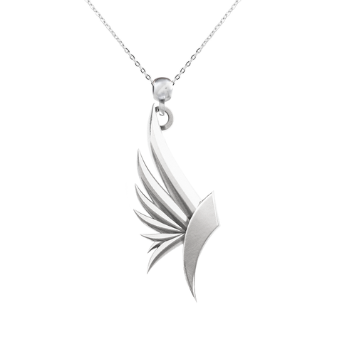 Angel Wing - Collar de ala de angel en plata fina