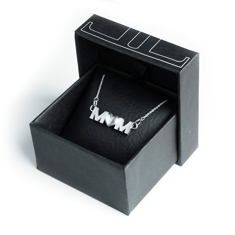 Silver Heart - Collar de Dije MOM de plata fina
