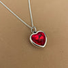 PassionHeart - Collar de plata con corazón de cristal
