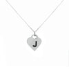 My Heart - Collar de corazón de plata con tu inicial